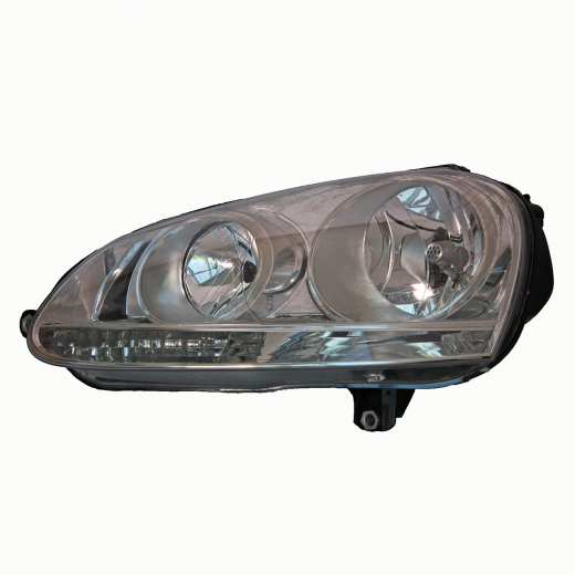 Фара Volkswagen Golf V '03-'13/ Golf '07-'09/ Jetta '05-'10 левая (VW242212E-2L00) API (Тайвань) 06.2007 - 05.2009
