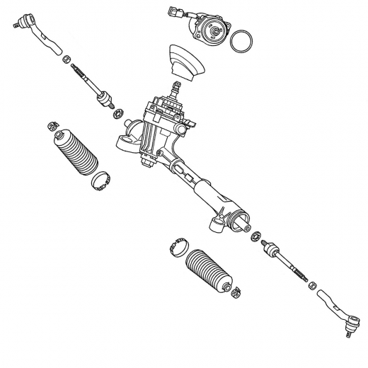 Рейка рулевая Honda Insight '09-'14/ Fit Shuttle '11-'15/ Fit '07-'13 контрактная правый руль 2WD