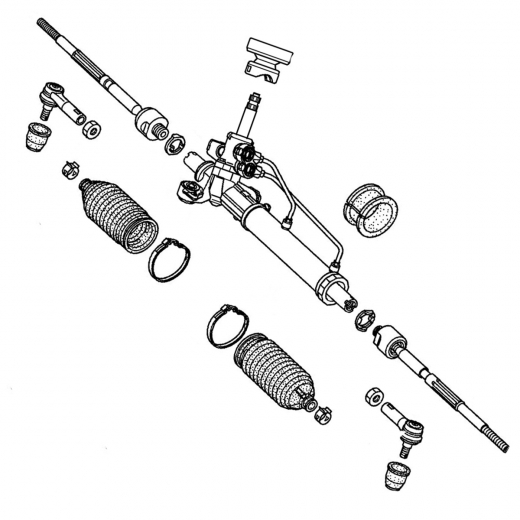 Рейка рулевая Honda Stepwgn '05-'09 (RG1, RG2, RG3, RG4) контрактная правый руль