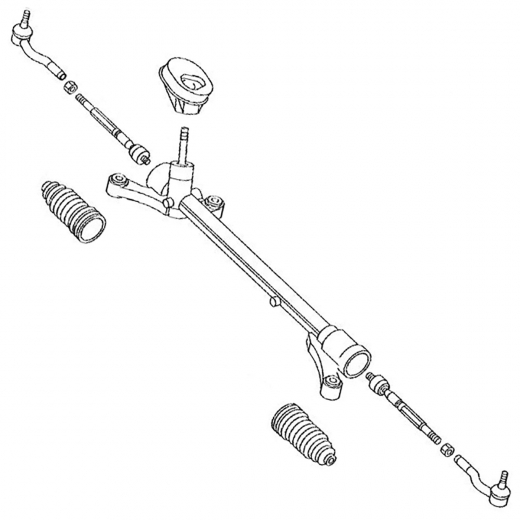 Рейка рулевая Mazda Demio '07-'14 (DEJFS, DE3FS, DE3AS, DE5FS) контрактная правый руль