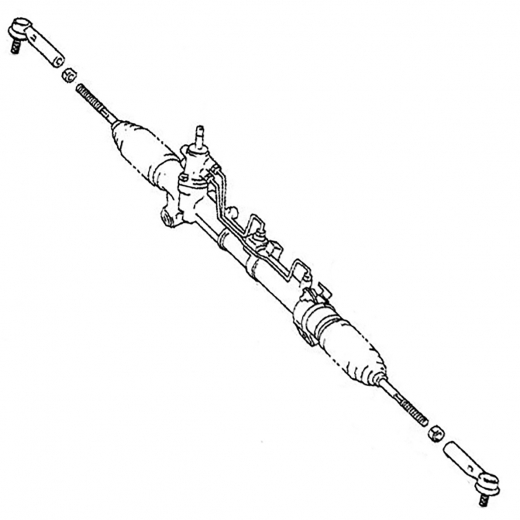 Рейка рулевая Toyota Nadia '98-'03/ Ipsum '96-'01/ Gaia '98-'04/ Caldina '92-'02/ Carina '92-'01/ Corona '92-'96/ Corona Premio '96-'01 контрактная правый руль 4WD