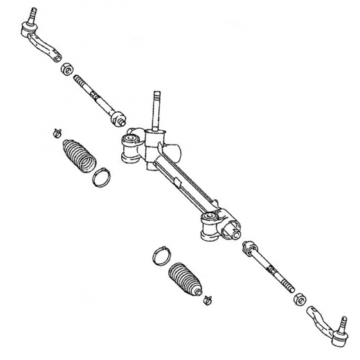 Рейка рулевая Toyota Vitz '05-'10/ Ist '07-'16/ Belta '05-'12 контрактный правый руль 4WD