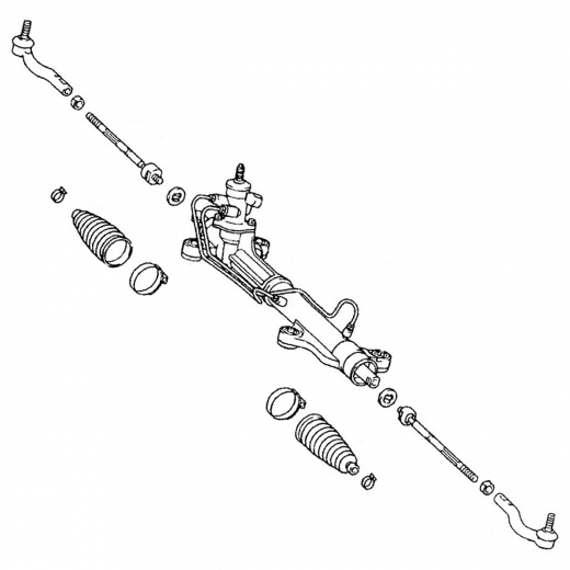Рейка рулевая Toyota Voxy '01-'07/ Noah '01-'07 (AZR60G) контрактная правый руль 2WD