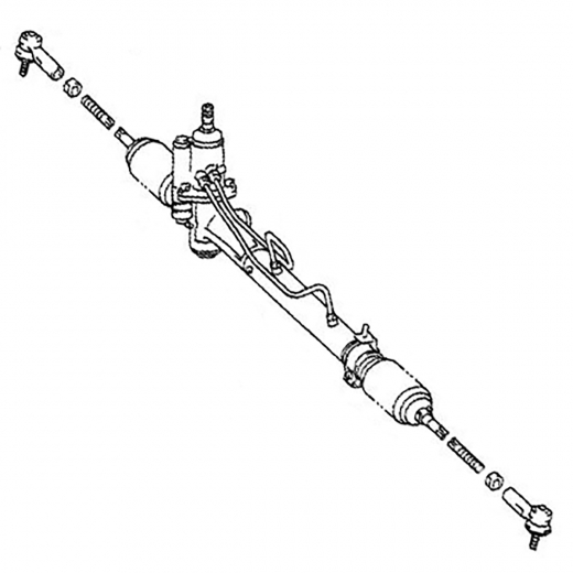 Рейка рулевая Toyota Mark-II Qualis '97-'02/ Camry Gracia '96-'01 (SXV25W, MCV25W) контрактная правый руль 4WD