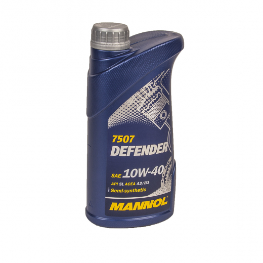 Масло моторное полусинтетическое 10W40 MANNOL Defender API SL 1л.