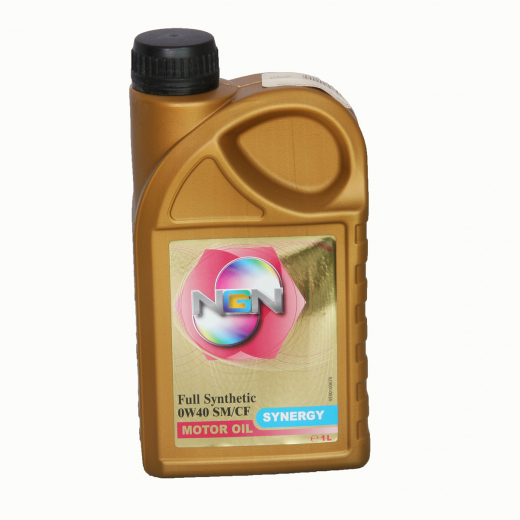 Масло моторное синтетическое 0W40 NGN Synergy, SM/CF, A3/B , V172085617 1л.