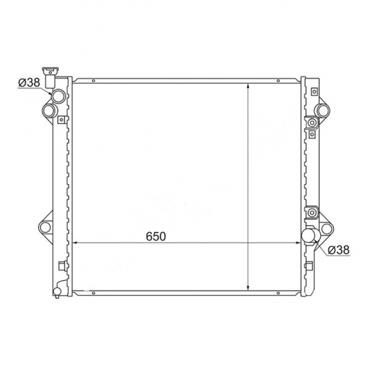 Радиатор охлаждения Toyota 4Runner/ Lexus GX '01-'09 (2UZ-FE) Panda