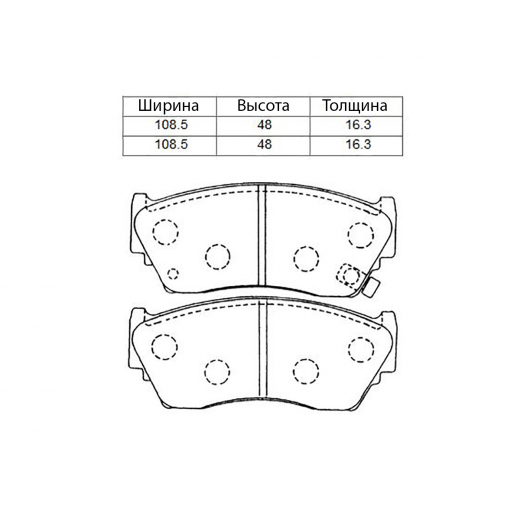 Колодки тормозные передние контрактные PF-2375 дисковые
