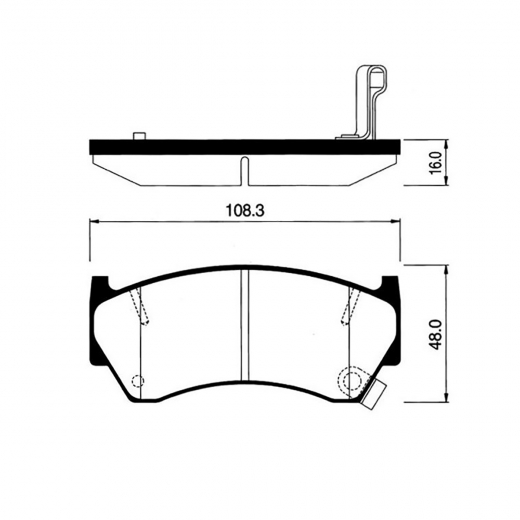 Колодки тормозные передние контрактные PF-2420 дисковые