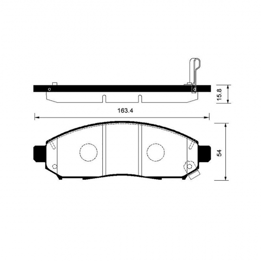 Колодки тормозные передние контрактные PF-2517 дисковые