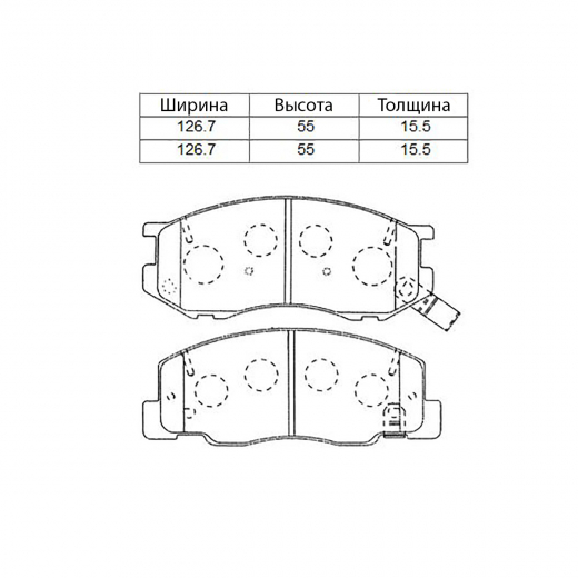 Колодки тормозные передние контрактные PF-1404 дисковые