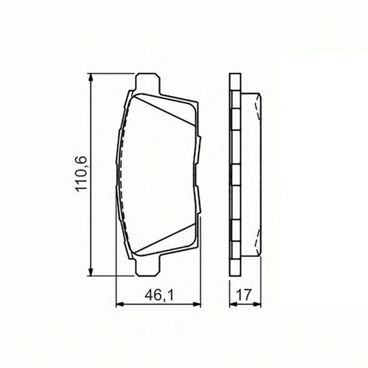 Колодки тормозные задние контрактные PF-5564 дисковые