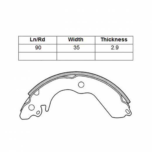 Колодки тормозные задние контрактные T6712 барабанные