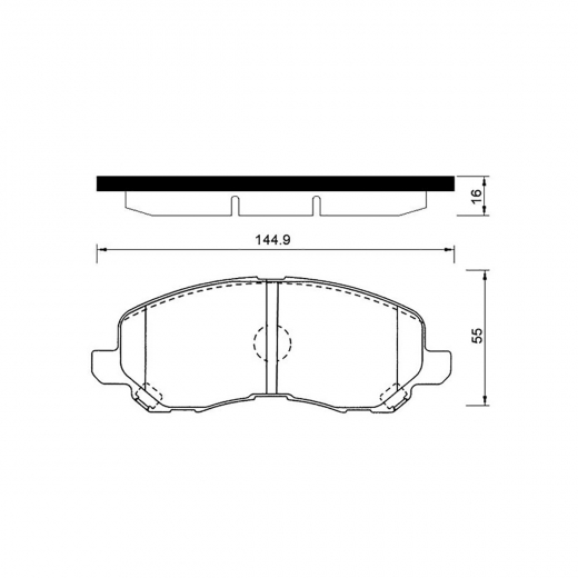 Колодки тормозные передние контрактные PF-3469 дисковые