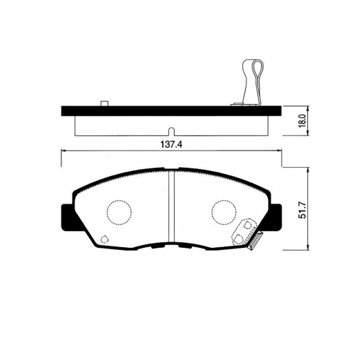 Колодки тормозные передние Just Drive JBP0095 дисковые