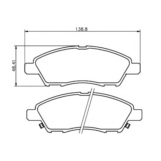 Колодки тормозные передние Just Drive JBP0404 дисковые