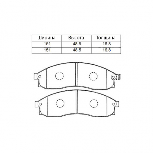 Колодки тормозные передние Nisshinbo PF-2309 дисковые