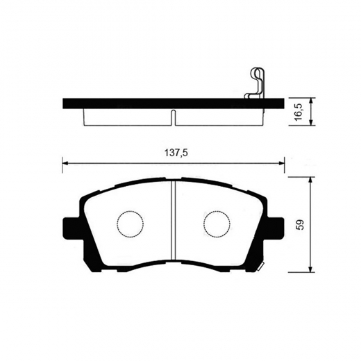 Колодки тормозные передние Nisshinbo NP7000 дисковые