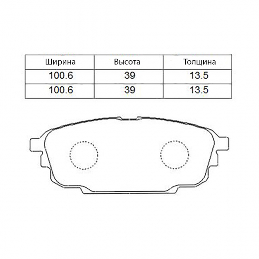 Колодки тормозные задние NIBK PN5476 дисковые