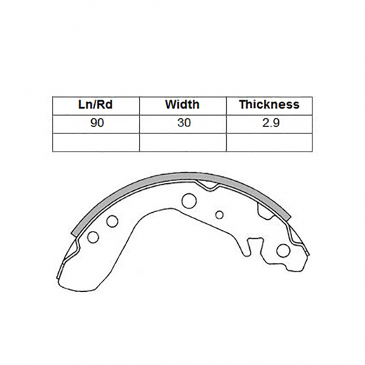 Колодки тормозные задние Just Drive JBS0031 барабанные