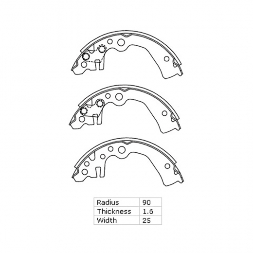 Колодки тормозные задние Just Drive JBS0080 барабанные