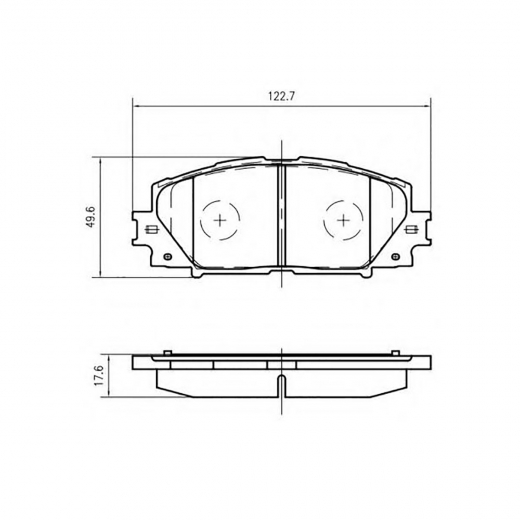 Колодки тормозные передние Just Drive JBP0408 дисковые