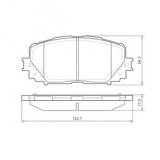 Колодки тормозные передние CTR CKT-160 , GK1173 дисковые