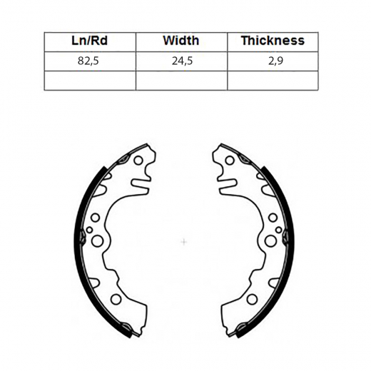 Колодки тормозные задние Kashiyama K0042 барабанные
