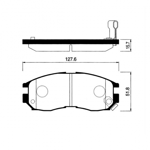 Колодки тормозные передние NIBK PN3271 дисковые