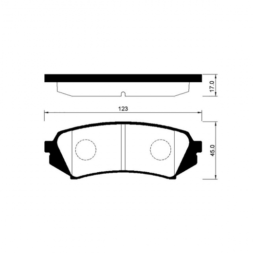 Колодки тормозные задние NIBK PN1412 дисковые