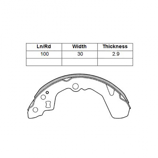Колодки тормозные задние NIBK FN0032 барабанные