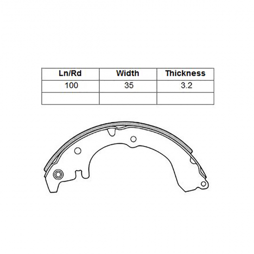 Колодки тормозные задние NIBK FN2313 барабанные