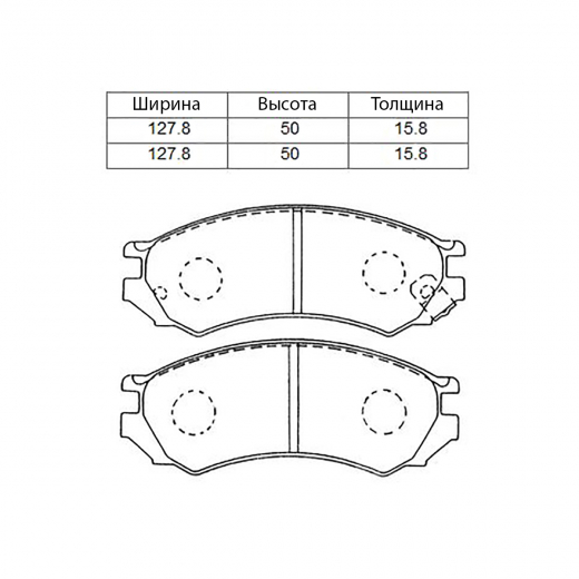 Колодки тормозные передние NIBK PN2188 дисковые