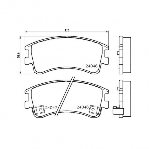 Колодки тормозные передние NIBK PN5125 дисковые