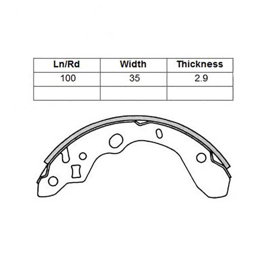 Колодки тормозные задние NIBK FN3394 барабанные