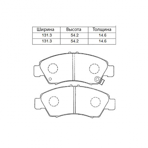 Колодки тормозные передние Just Drive JBP0094 дисковые