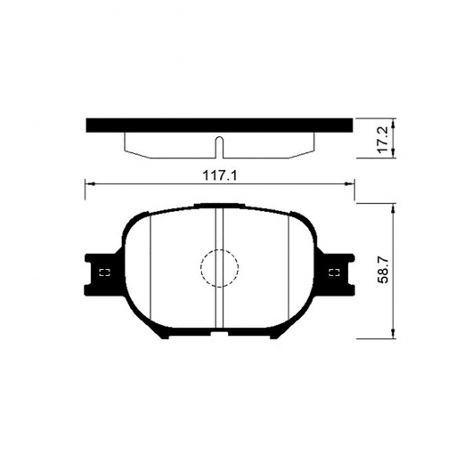 Колодки тормозные передние CTR CKT-57, GK1071 дисковые