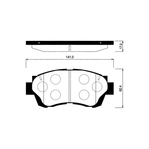 Колодки тормозные передние CTR CKT-11, GK1025 дисковые