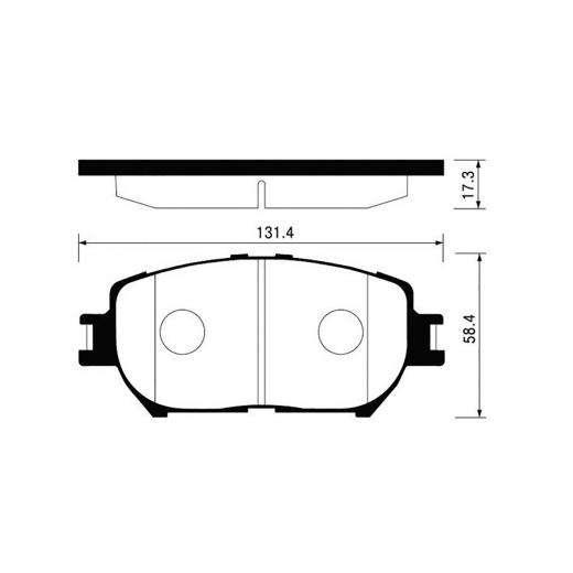 Колодки тормозные передние CTR CKT-19 , GK1033 дисковые