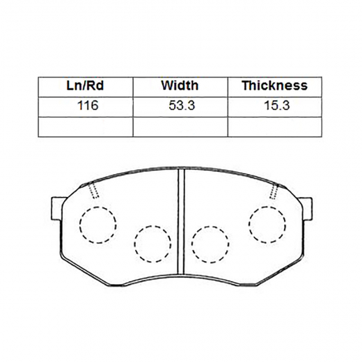 Колодки тормозные передние CTR CKMZ-30 дисковые
