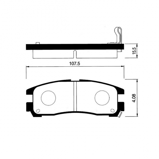 Колодки тормозные задние Just Drive JBP0101 дисковые