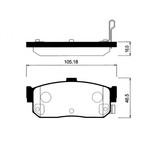 Колодки тормозные задние CTR CKN-40 , GK0755 дисковые