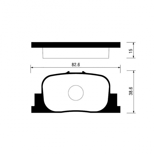 Колодки тормозные задние CTR CKT-32, GK1046 дисковые