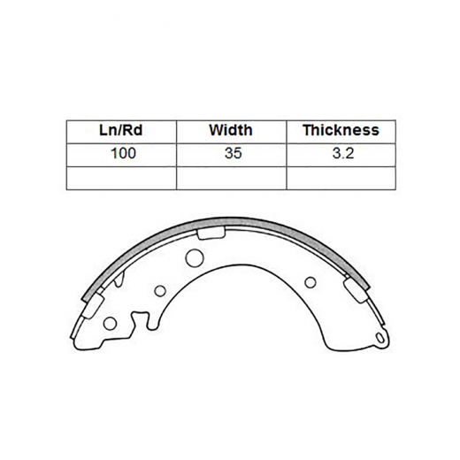 Колодки тормозные задние Bosch 0986487323 барабанные