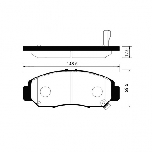 Колодки тормозные передние CTR CKHO-12 , GK0329 дисковые