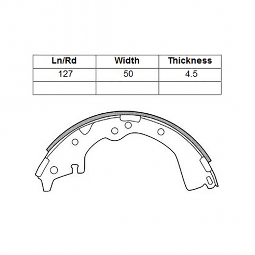 Колодки тормозные задние Lynx BS-7528 барабанные