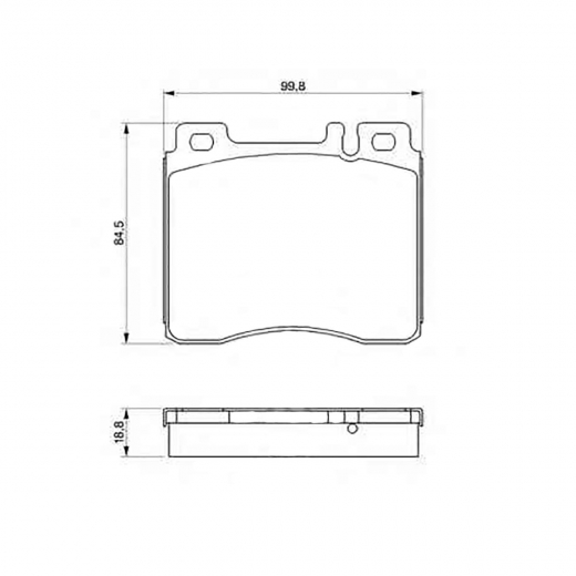 Колодки тормозные передние Delphi LP842 дисковые