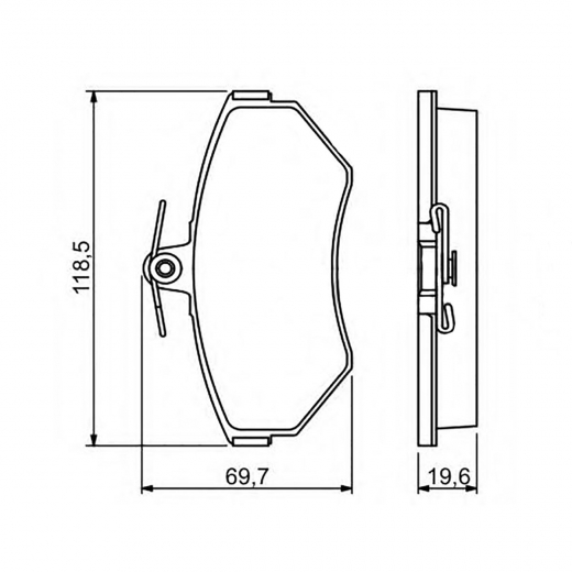 Колодки тормозные передние Delphi LP1410 дисковые