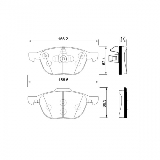 Колодки тормозные передние CTR GK0159 дисковые
