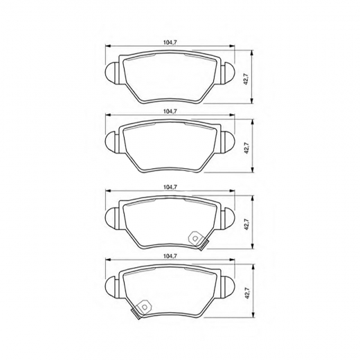 Колодки тормозные задние Delphi LP1553 дисковые